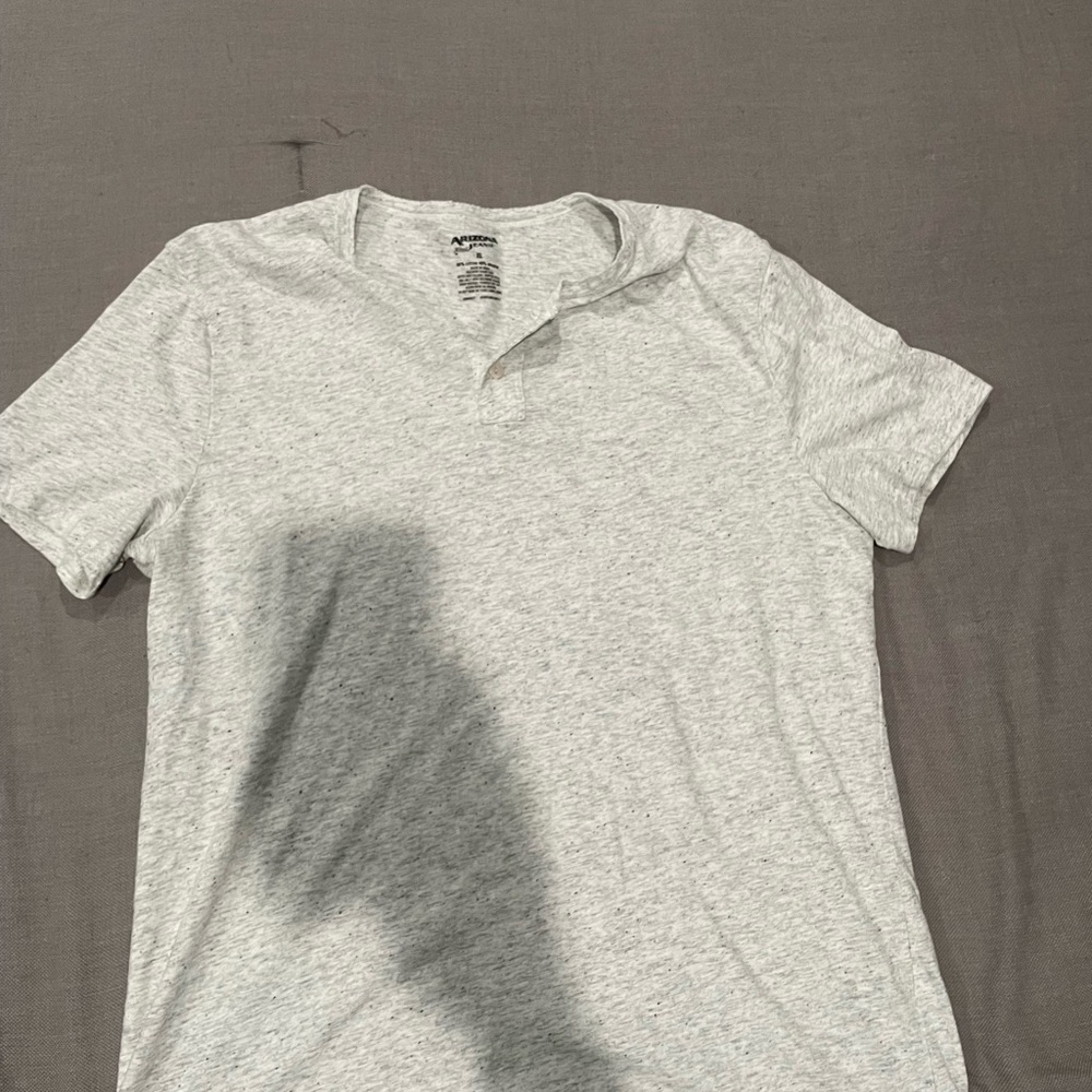 Arizona Light Gray T-Shirt w/ Button